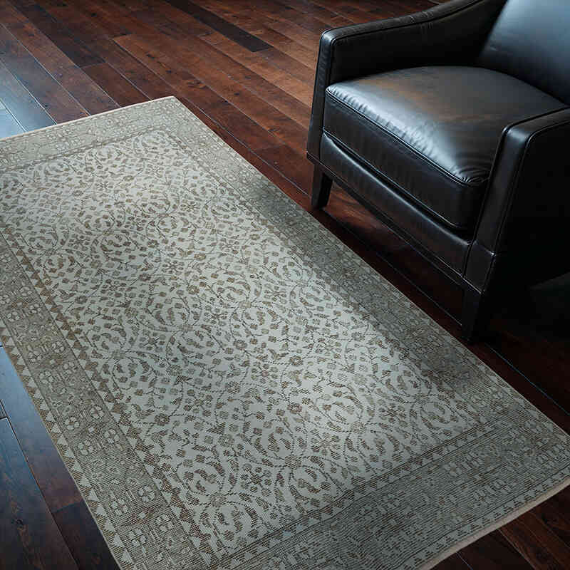 Over-dyed Vintage Hand-Knotted Turkish Rug - 3' 10" x 6' 8" (46" x 80") - K0064565