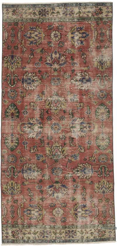 Vintage Turkish Hand-Knotted Rug - 4' 5" x 9' 2" (53" x 110")