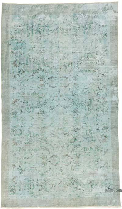 Over-dyed Vintage Hand-Knotted Turkish Rug - 6'  x 10' 2" (72" x 122")