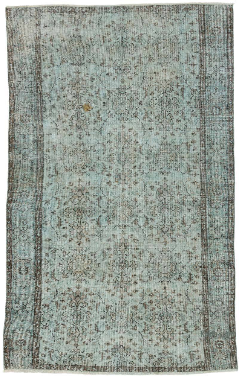 Over-dyed Vintage Hand-Knotted Turkish Rug - 5' 7" x 8' 8" (67" x 104") - K0064604