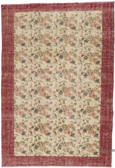 Vintage Turkish Hand-Knotted Rug - 6' 9" x 9' 8" (81" x 116")