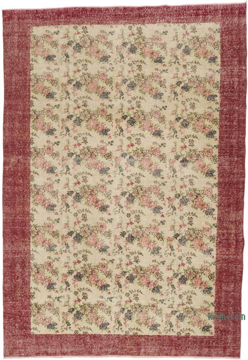 Vintage Turkish Hand-Knotted Rug - 6' 9" x 9' 8" (81" x 116") - K0064622