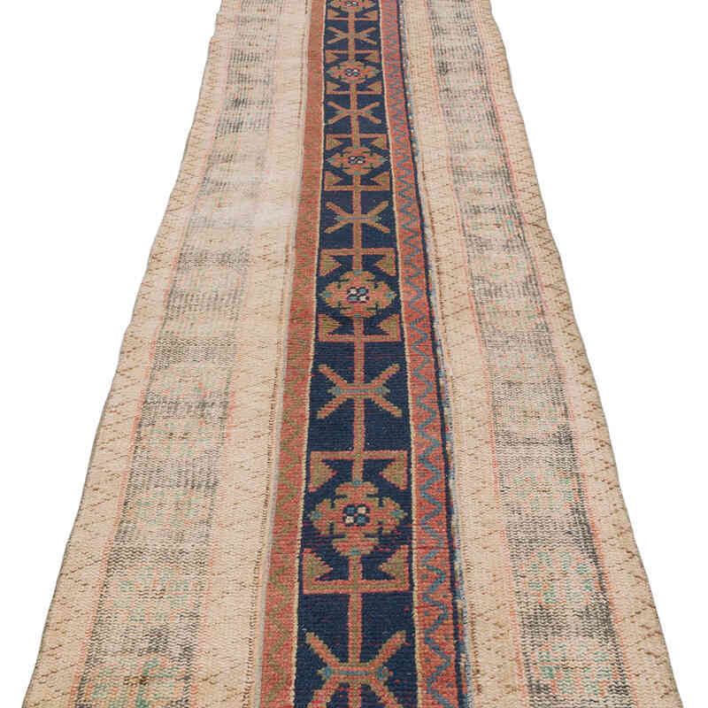 Vintage Turkish Hand-Knotted Runner - 2' 4" x 10' 10" (28" x 130") - K0064626