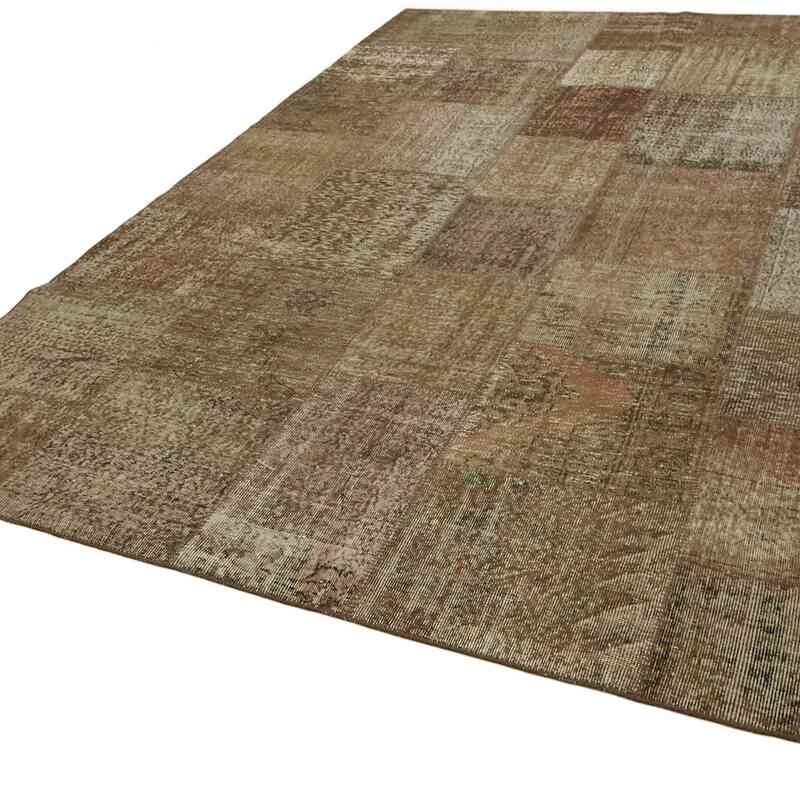 Patchwork Hand-Knotted Turkish Rug - 8' 2" x 11' 6" (98" x 138") - K0064640