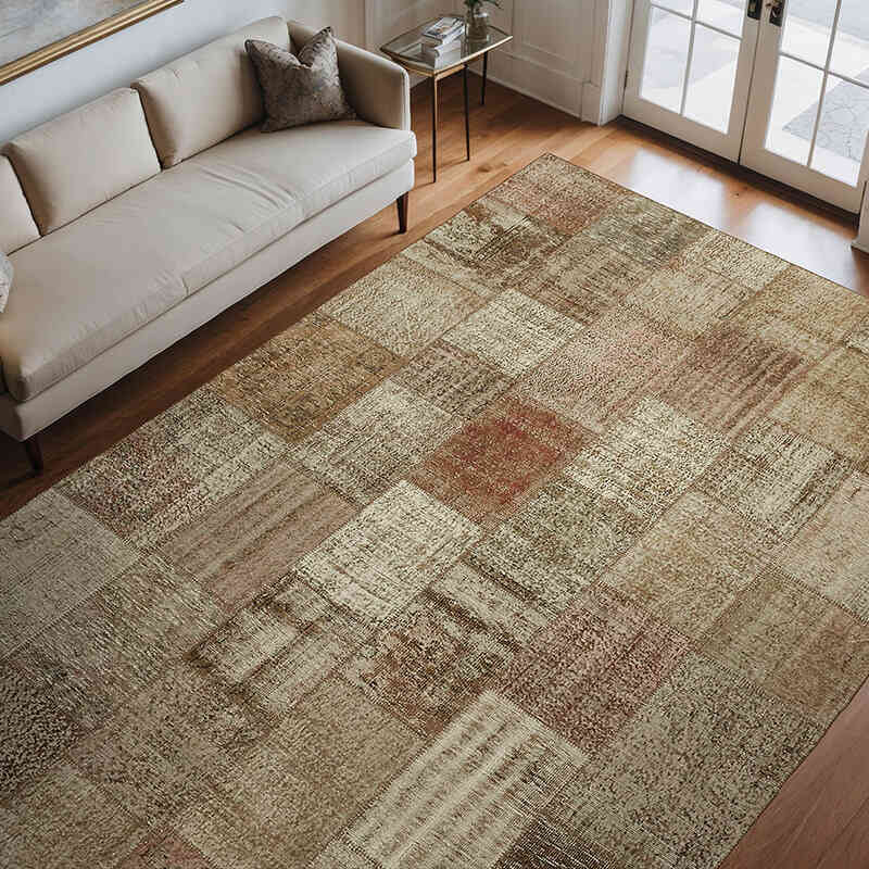 Patchwork El Dokuma Halı - 250 cm x 350 cm - K0064641