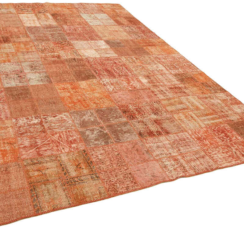 Patchwork Hand-Knotted Turkish Rug - 8' 4" x 11' 3" (100" x 135") - K0064649