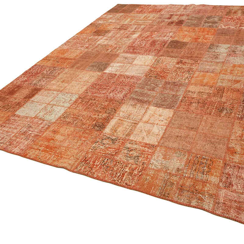 Patchwork Hand-Knotted Turkish Rug - 8' 4" x 11' 3" (100" x 135") - K0064649