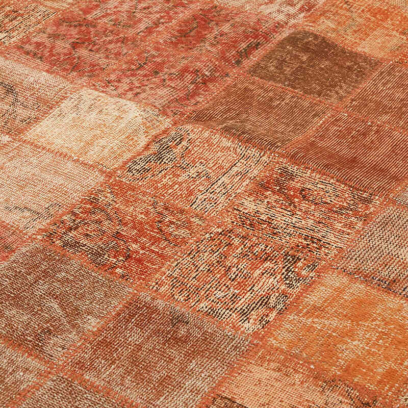 Patchwork Hand-Knotted Turkish Rug - 8' 4" x 11' 3" (100" x 135") - K0064649