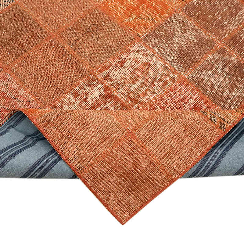Patchwork Hand-Knotted Turkish Rug - 8' 4" x 11' 3" (100" x 135") - K0064649