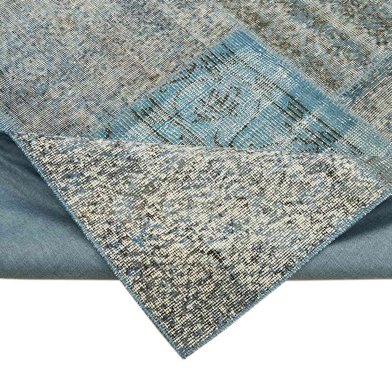 Patchwork Hand-Knotted Turkish Rug - 8' 2" x 11' 6" (98" x 138") - K0064650