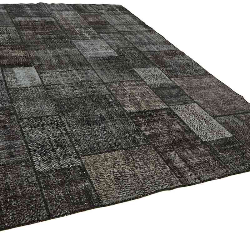 Patchwork Hand-Knotted Turkish Rug - 8' 2" x 11' 6" (98" x 138") - K0064652