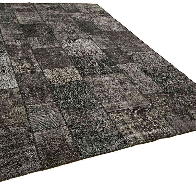 Patchwork Hand-Knotted Turkish Rug - 8' 2" x 11' 6" (98" x 138") - K0064653