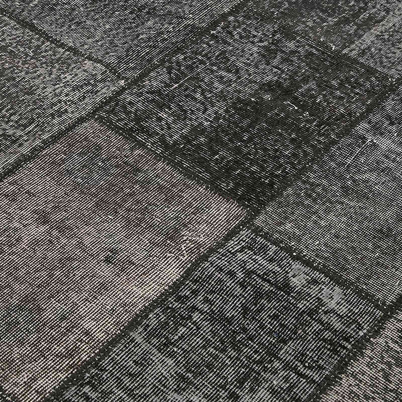 Patchwork Hand-Knotted Turkish Rug - 8' 2" x 11' 6" (98" x 138") - K0064653