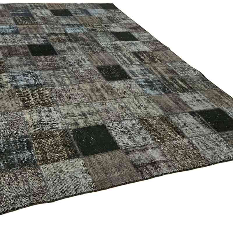 Patchwork Hand-Knotted Turkish Rug - 8' 5" x 11' 8" (101" x 140") - K0064656