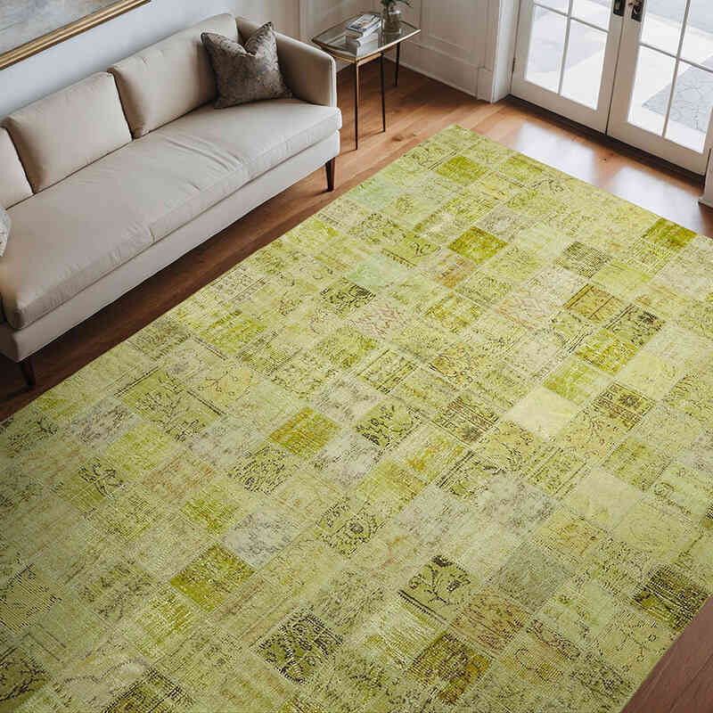 Patchwork El Dokuma Halı - 255 cm x 343 cm - K0064657