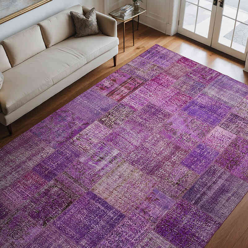 Patchwork El Dokuma Halı - 250 cm x 350 cm - K0064666