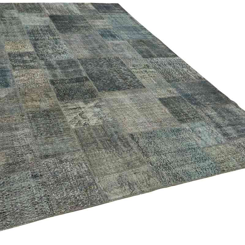 Patchwork Hand-Knotted Turkish Rug - 8' 3" x 11' 6" (99" x 138") - K0064668