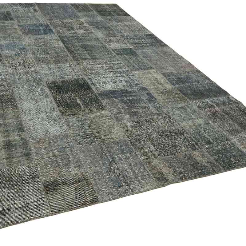 Patchwork Hand-Knotted Turkish Rug - 8' 3" x 11' 6" (99" x 138") - K0064669
