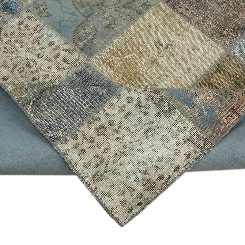 Patchwork Hand-Knotted Turkish Rug - 8' 3" x 11' 2" (99" x 134") - K0064673