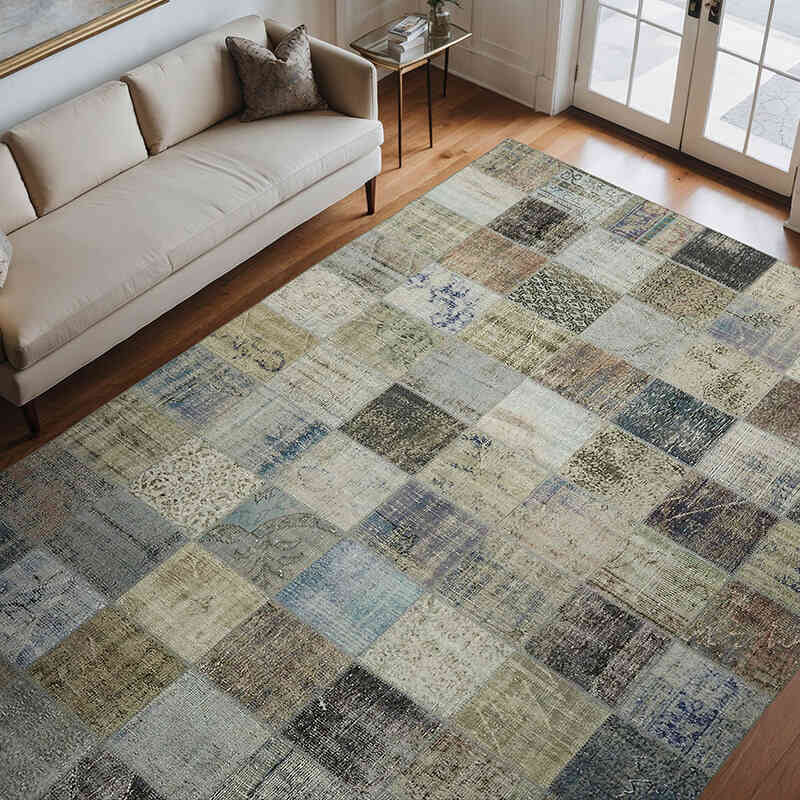 Alfombra Turca de Retazos - 251 cm x 340 cm - K0064673