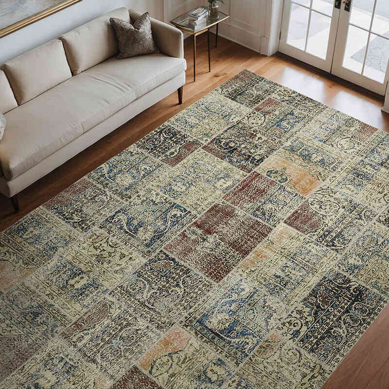 Alfombra Turca de Retazos - 250 cm x 352 cm - K0064677