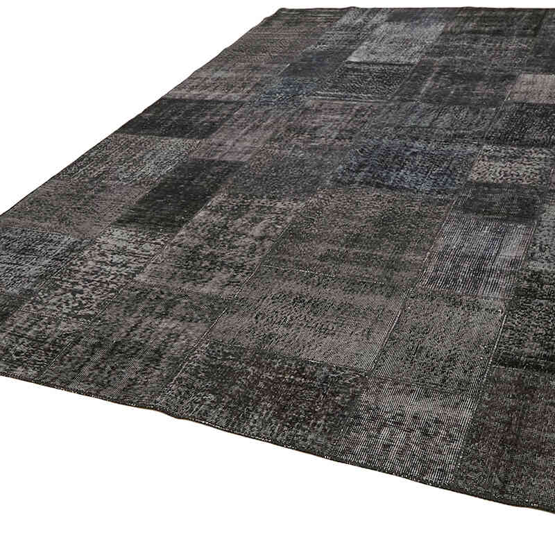 Patchwork Hand-Knotted Turkish Rug - 8' 2" x 11' 6" (98" x 138") - K0064680