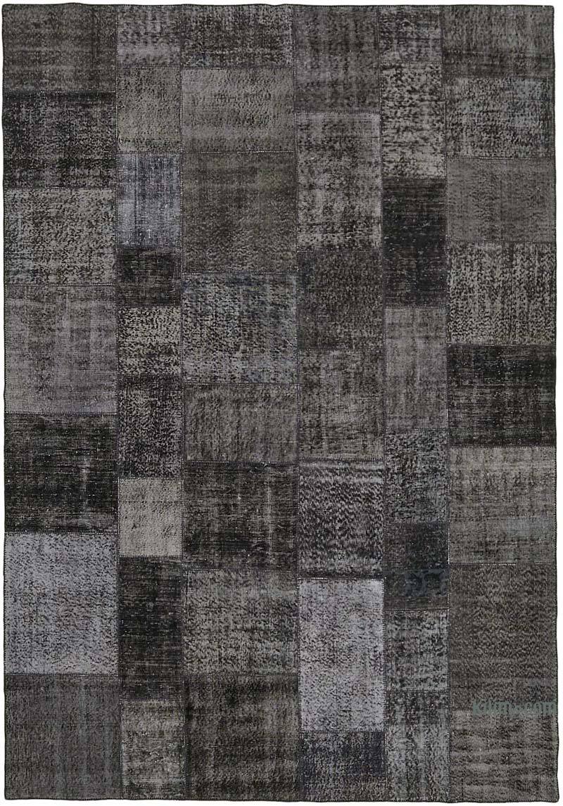 Patchwork Hand-Knotted Turkish Rug - 8' 2" x 11' 6" (98" x 138") - K0064680