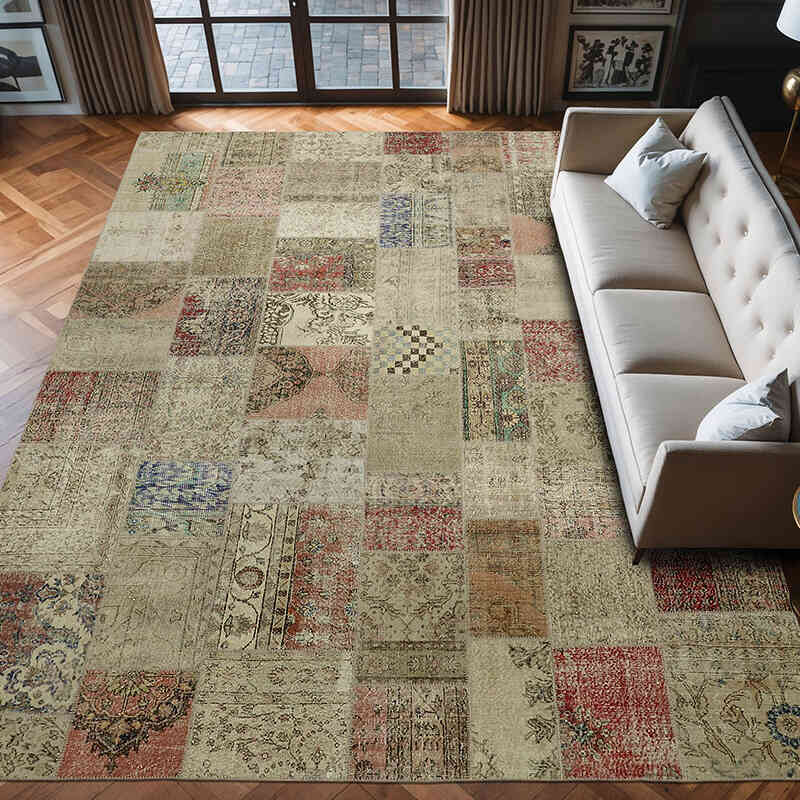 Alfombra Turca de Retazos - 300 cm x 400 cm - K0064693