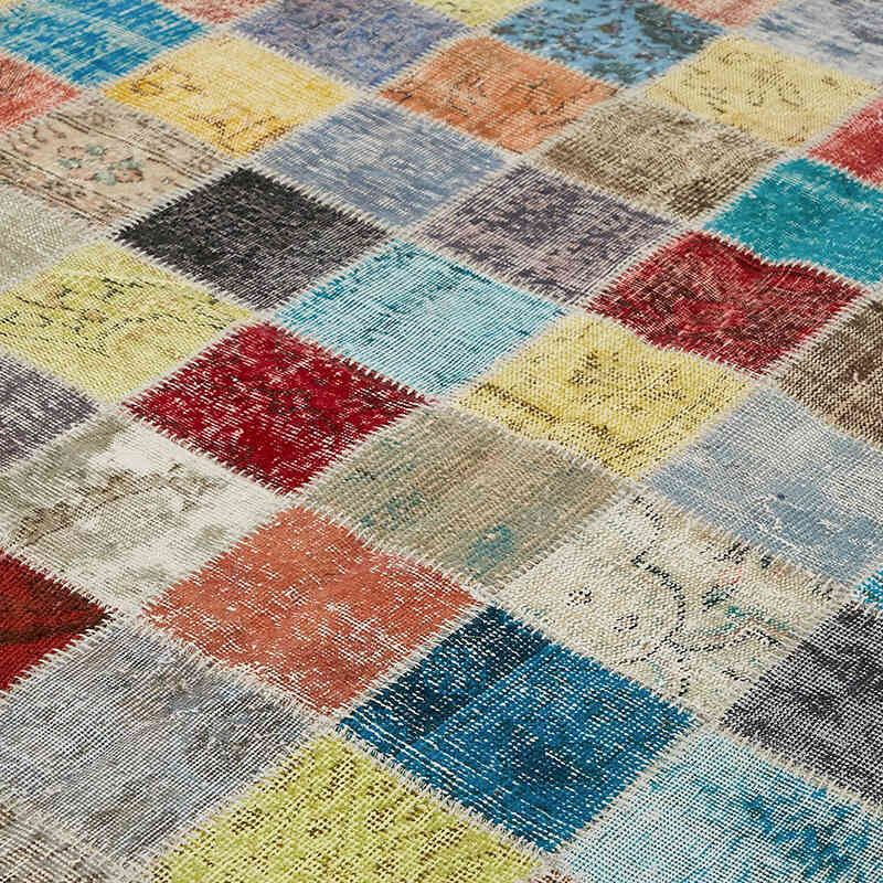 Patchwork El Dokuma Halı - 300 cm x 408 cm - K0064701