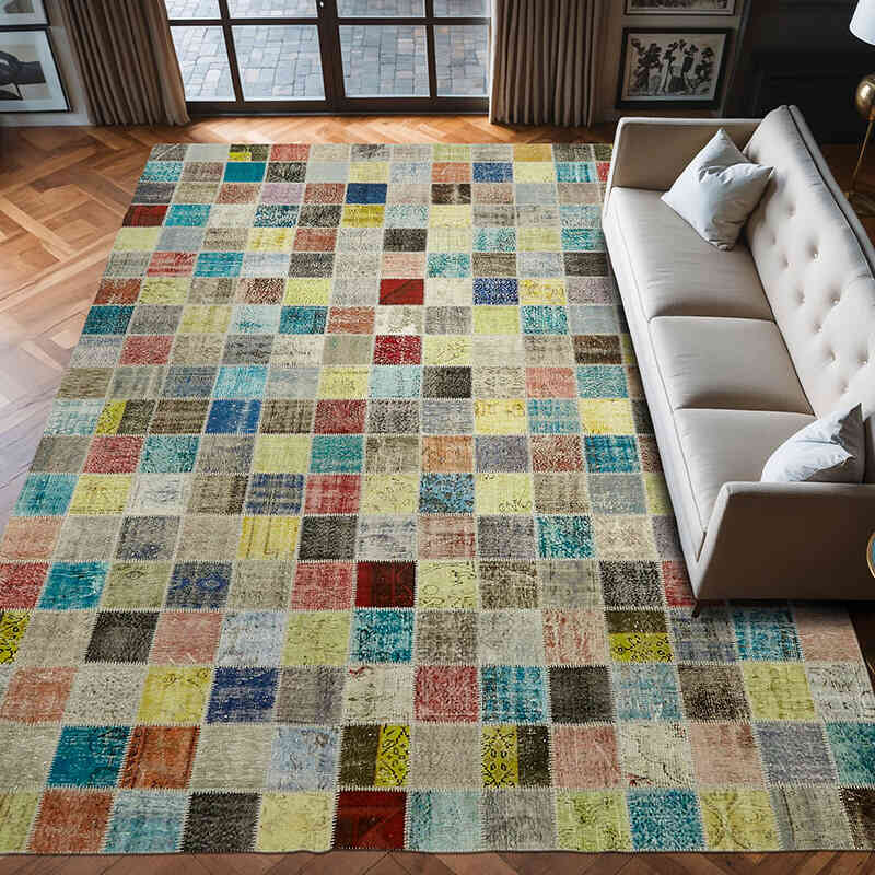 Alfombra Turca de Retazos - 300 cm x 408 cm - K0064701