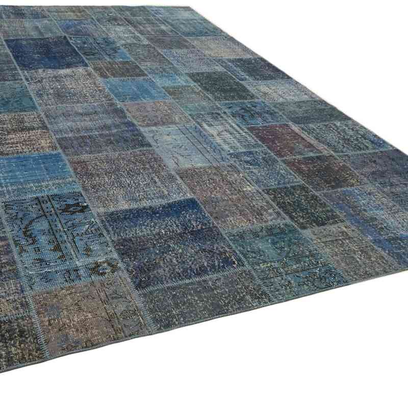 Patchwork Hand-Knotted Turkish Rug - 9' 10" x 13' 1" (118" x 157") - K0064731
