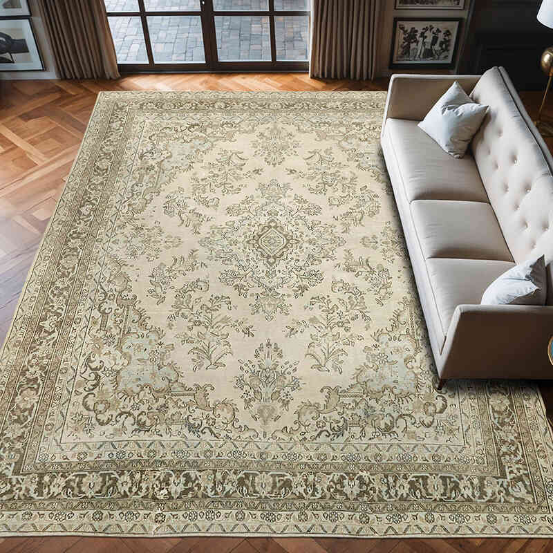 El Dokuma Vintage Halı - 305 cm x 400 cm - K0064776