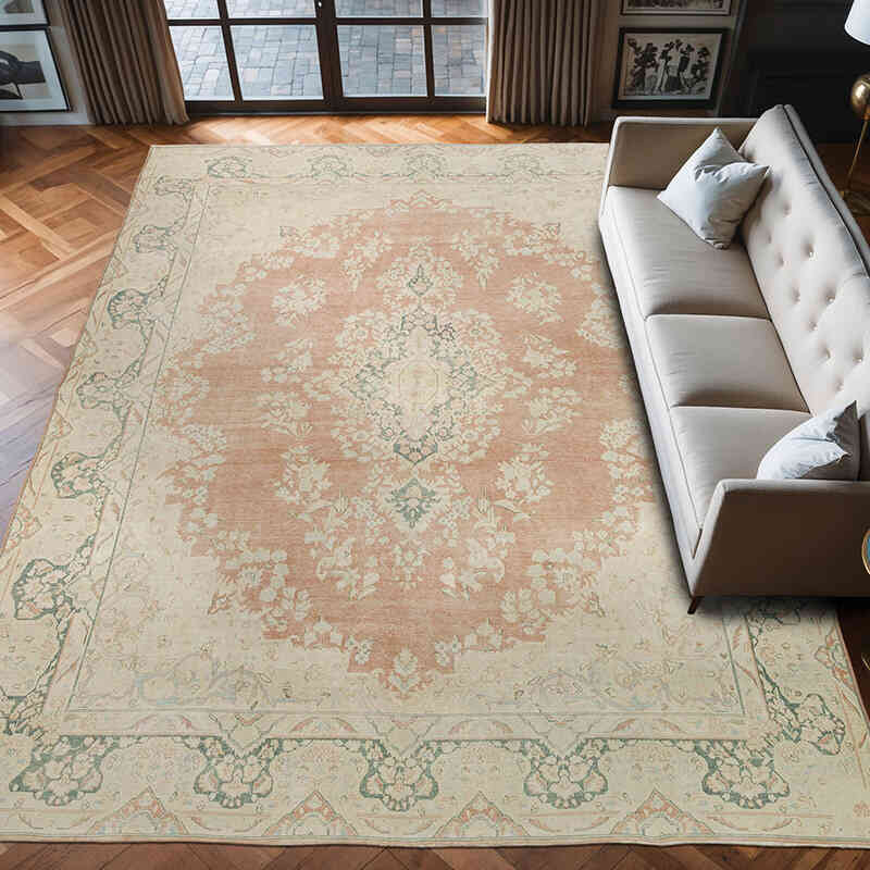 Alfombra Oriental Vintage Anudada a Mano - 290 cm x 401 cm - K0064784