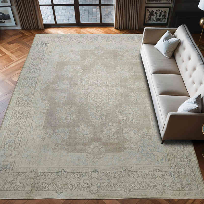Vintage Hand-Knotted Oriental Rug - 9' 9" x 13' 1" (117" x 157") - K0064788