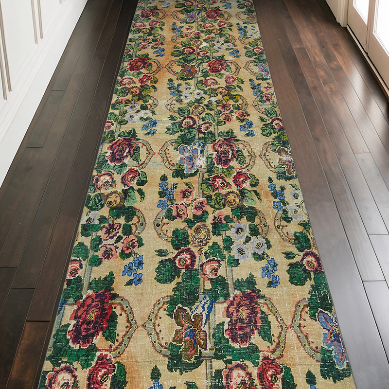 Alfombra Turca Vintage De Pasillo - 111 cm x 336 cm - K0064809