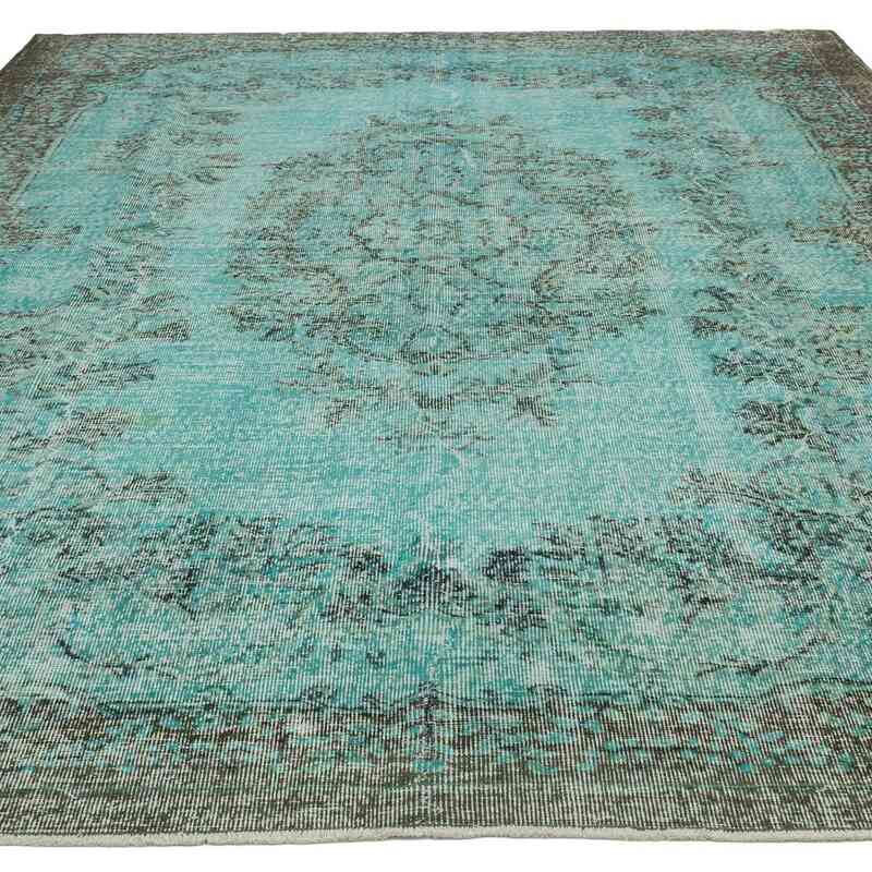Over-dyed Vintage Hand-Knotted Turkish Rug - 7' 3" x 9' 7" (87" x 115") - K0064816