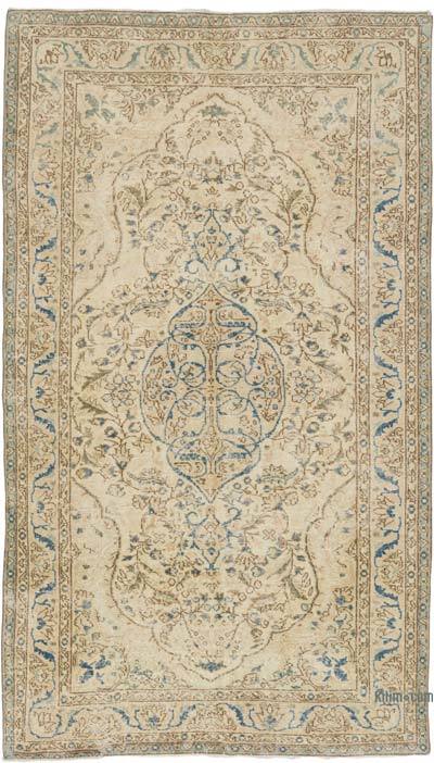 Vintage Turkish Hand-Knotted Rug - 5' 1" x 8' 10" (61" x 106")