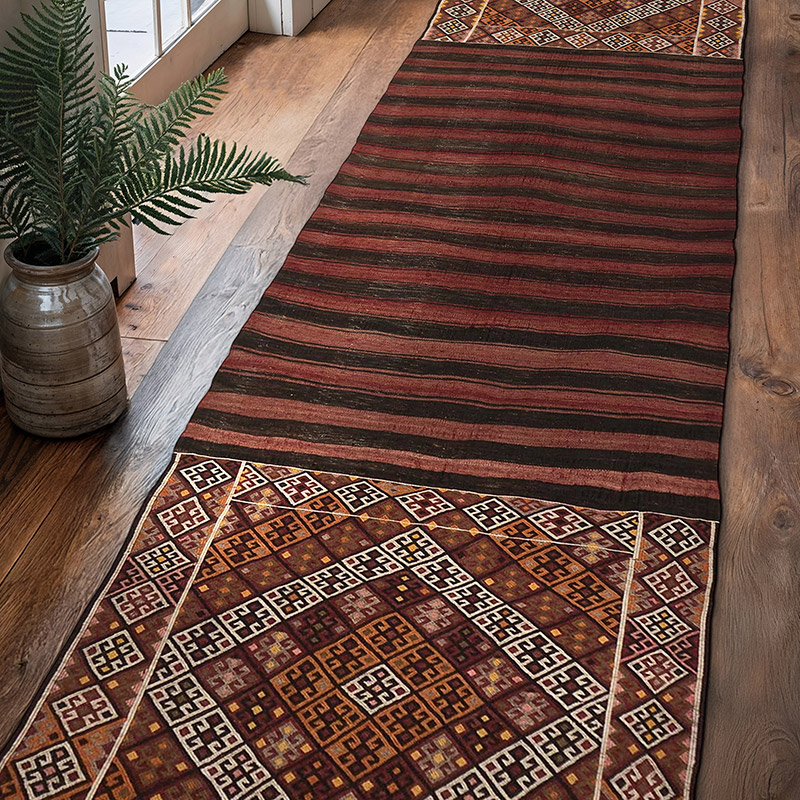 Alfombra Vintage Bayburt Kilim - 90 cm x 314 cm - K0064938
