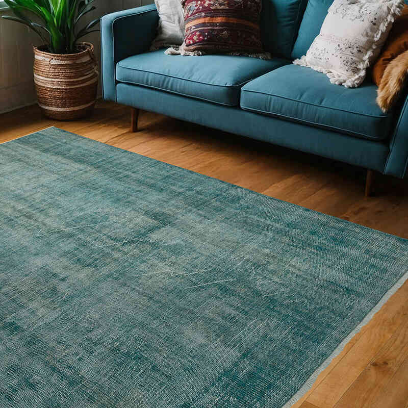 Alfombra Turca Vintage Sobre-teñida - 190 cm x 220 cm - K0065075