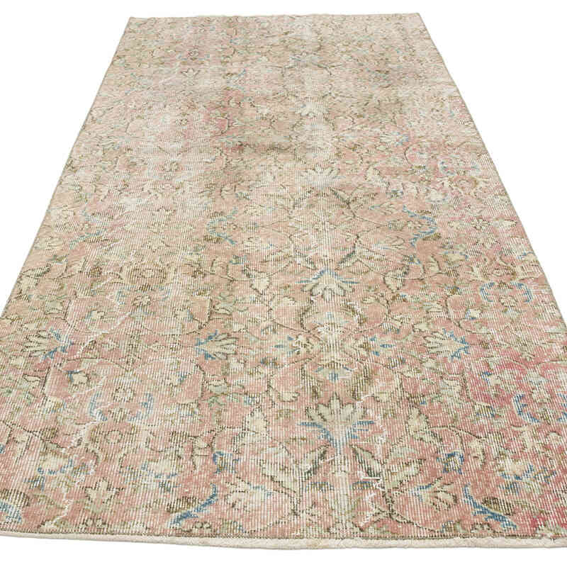 Alfombra Vintage Turca Anudada a Mano - 115 cm x 248 cm - K0065076
