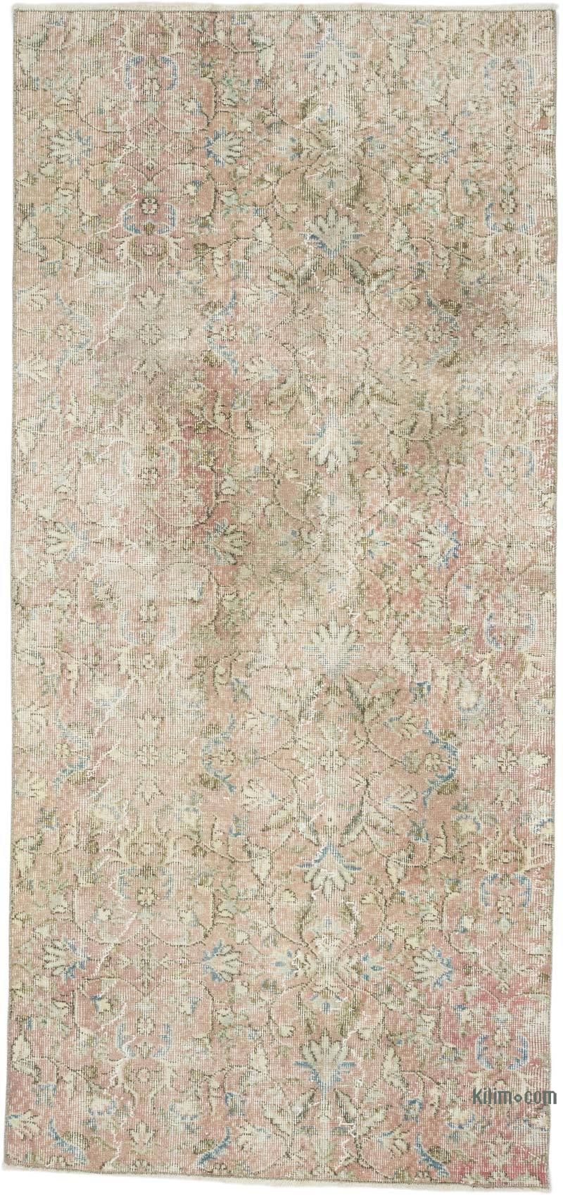 Alfombra Vintage Turca Anudada a Mano - 115 cm x 248 cm - K0065076