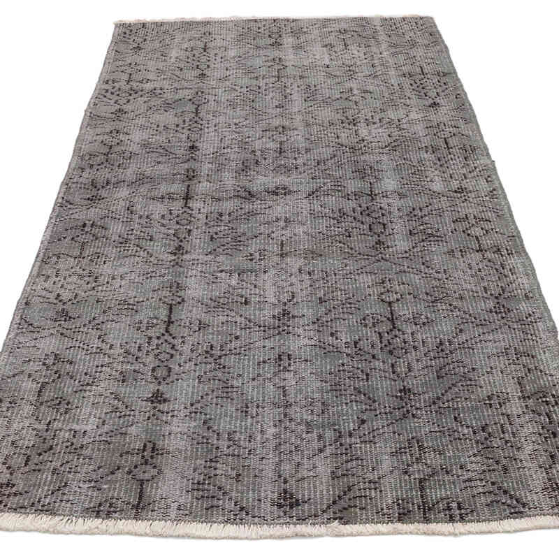 Over-dyed Vintage Hand-Knotted Turkish Rug - 3' 1" x 6' 4" (37" x 76") - K0065088