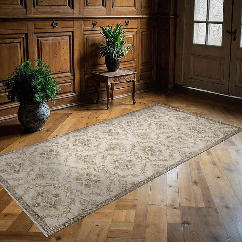 El Dokuma Vintage Halı - 122 cm x 241 cm - K0065089