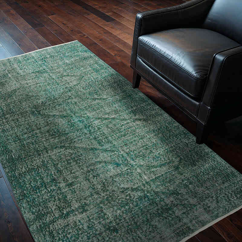 Alfombra Turca Vintage Sobre-teñida - 128 cm x 204 cm - K0065090