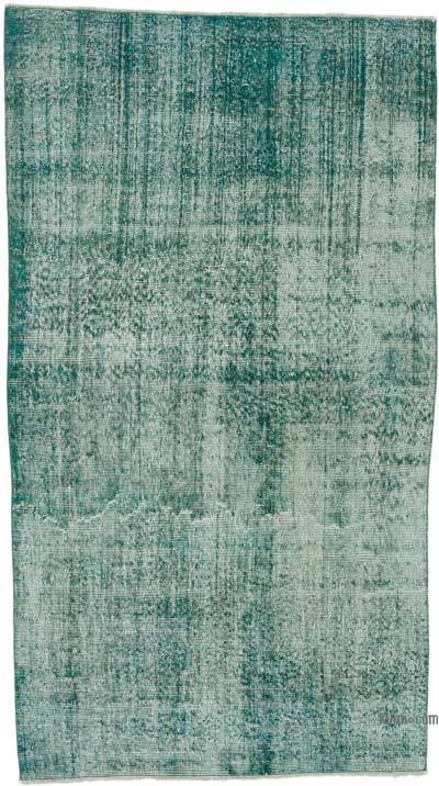 Over-dyed Vintage Hand-Knotted Turkish Rug - 4' 2" x 7' 5" (50" x 89")