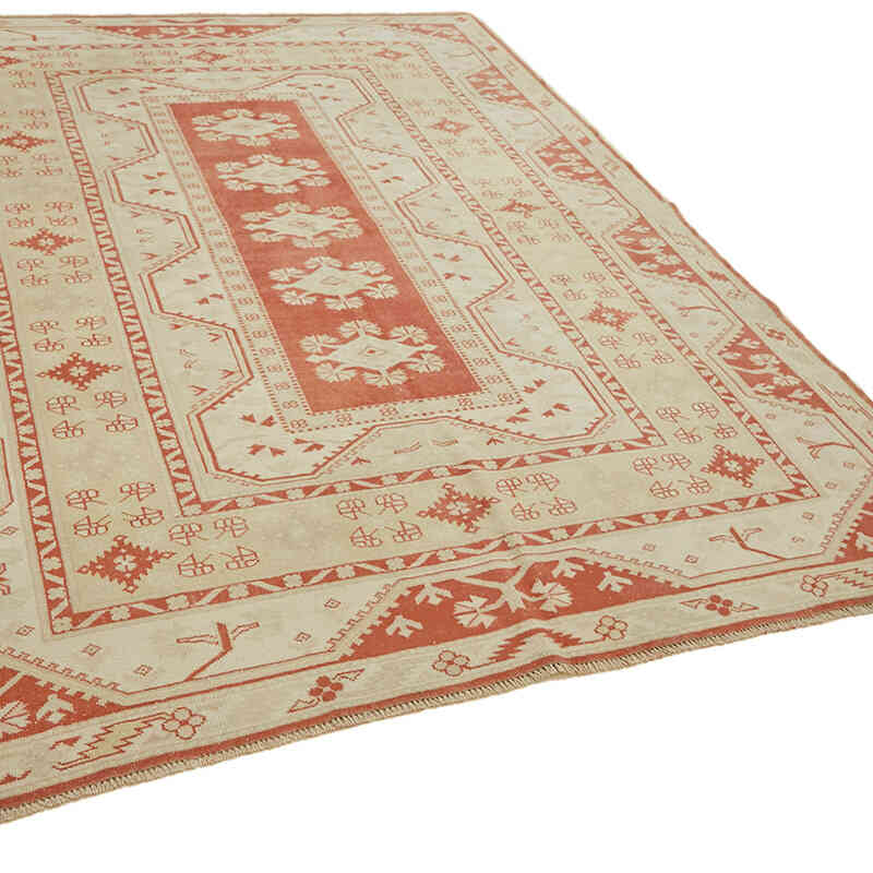 Vintage Turkish Hand-Knotted Rug - 6' 11" x 8' 10" (83" x 106") - K0065102