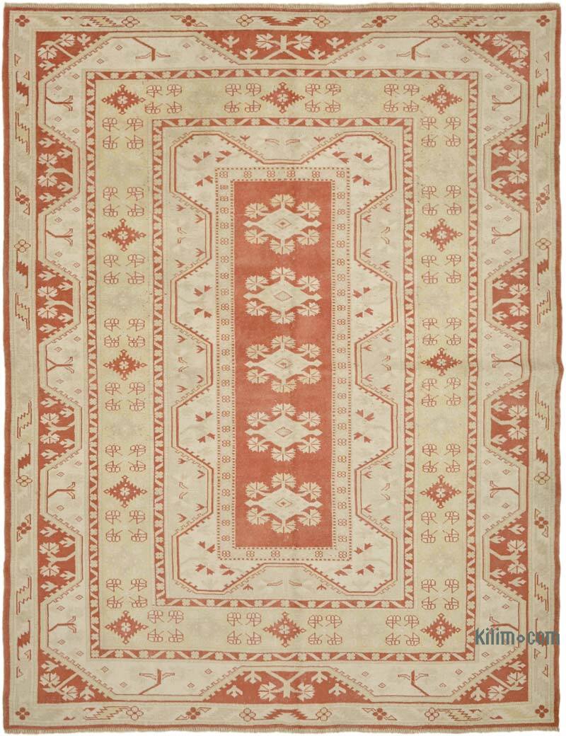 Vintage Turkish Hand-Knotted Rug - 6' 11" x 8' 10" (83" x 106") - K0065102
