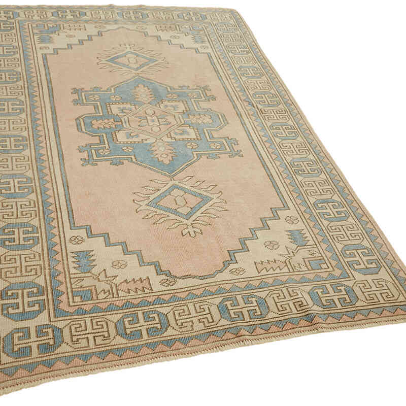 Alfombra Vintage Turca Anudada a Mano - 162 cm x 226 cm - K0065105