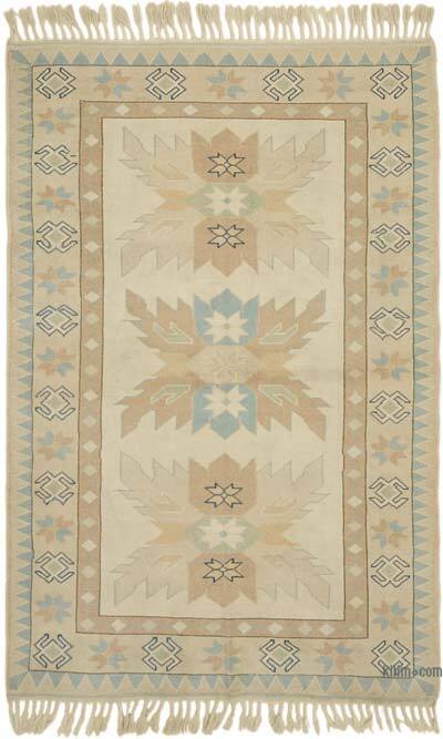 Vintage Turkish Hand-Knotted Rug - 4' 11" x 7' 5" (59" x 89")