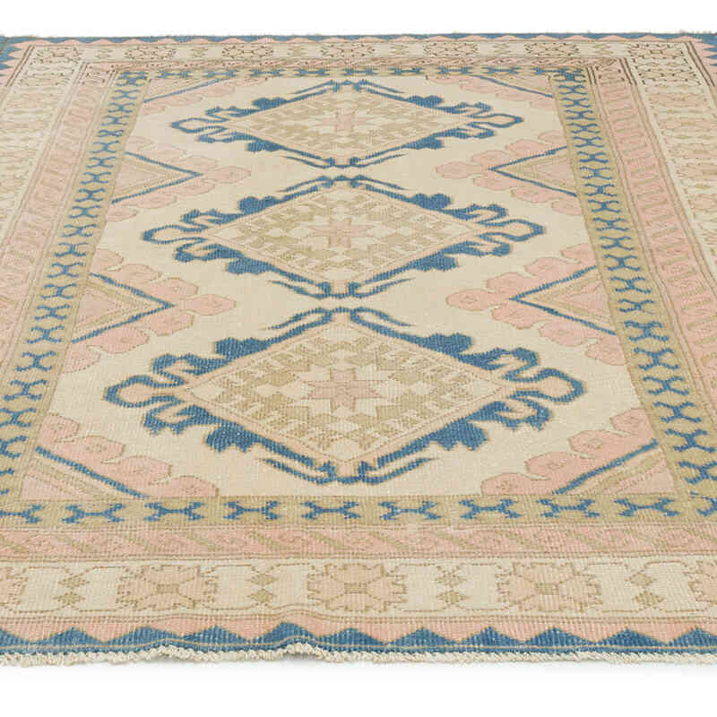 Vintage Turkish Hand-Knotted Rug - 5'  x 7'  (60" x 84") - K0065109